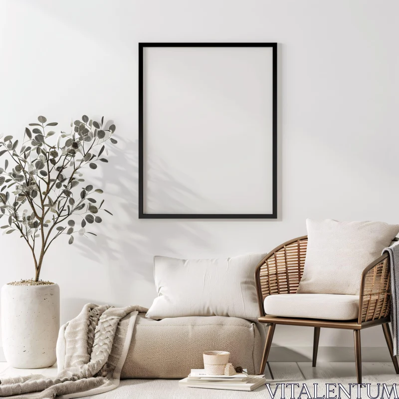 AI ART Stylish Interior with Modern Decor Elements