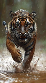 Tiger in Rain