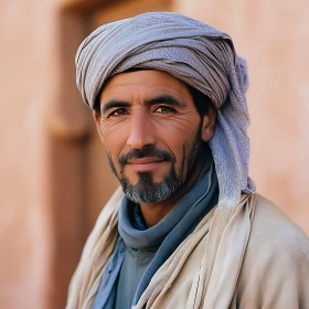 Man in Desert Traditional Clothing