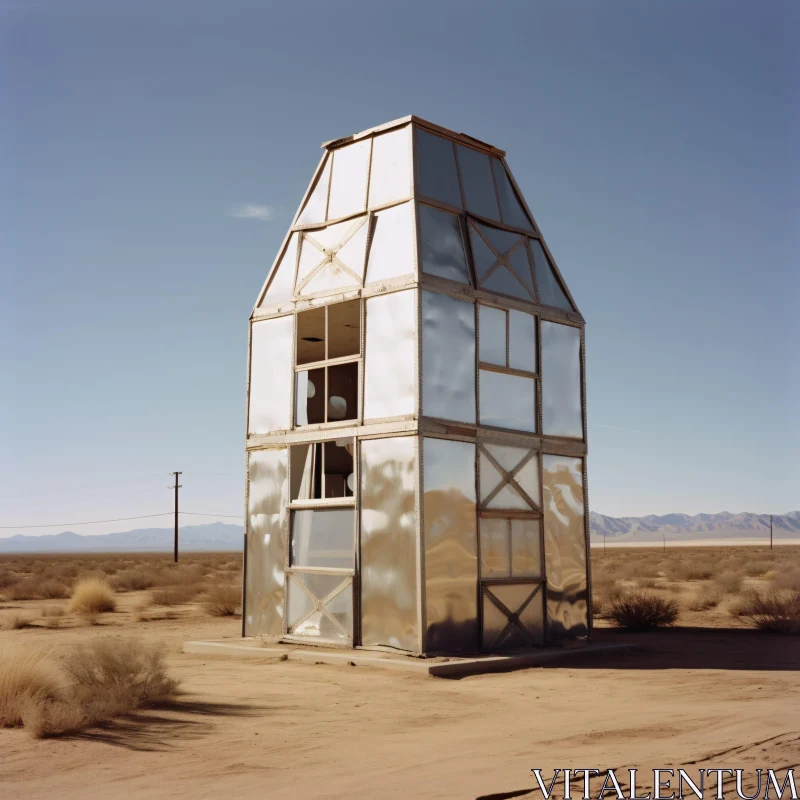 AI ART Artistic Tower in the Desert