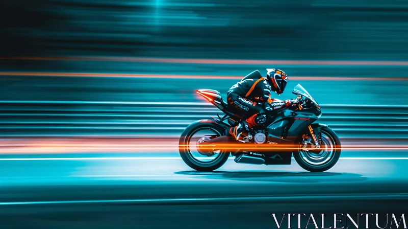 AI ART Exhilarating Motorcycle Race