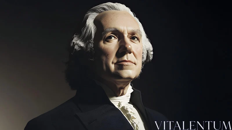 Realistic Historical Man Portrait AI Image