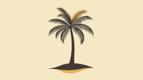 Palm Tree Illustration for Beach-themed Design