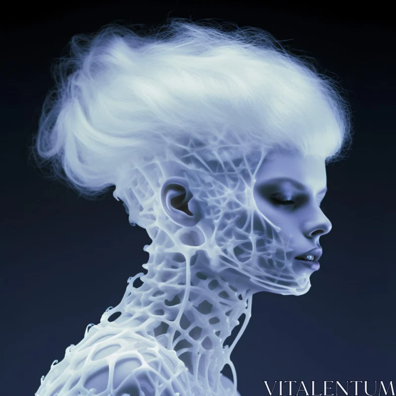 Ethereal Abstract Design of Woman AI Image