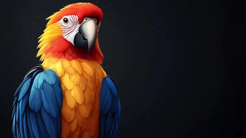 Colorful Parrot with Vibrant Plumage