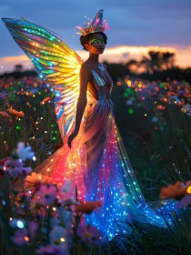 Luminous Fairy in a Dreamy Meadow