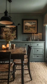 Cozy Dining Room with Rustic Vintage Decor