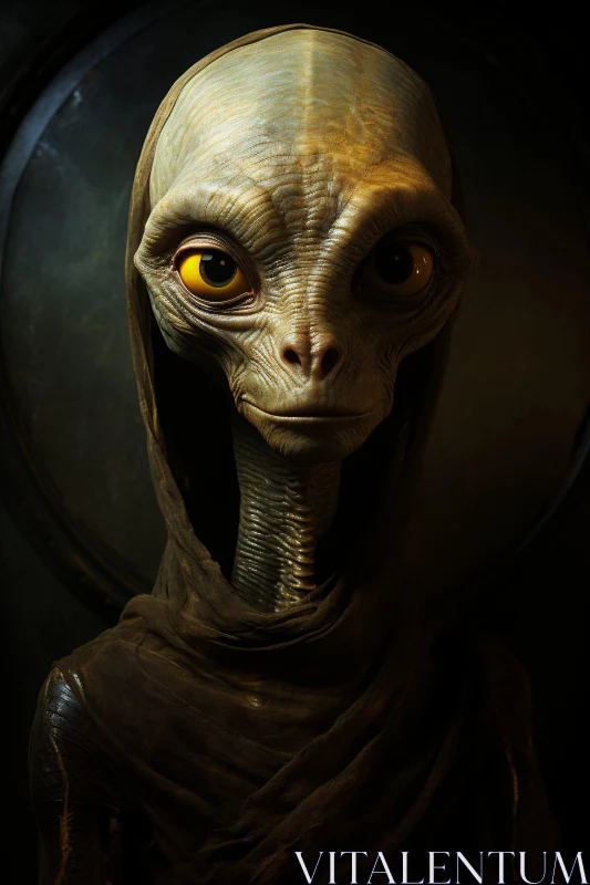 Extraterrestrial in Hood AI Image