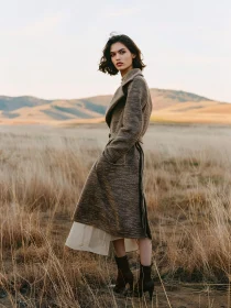 Stylish Woman in Nature