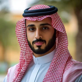 Traditional Middle Eastern Man Portrait