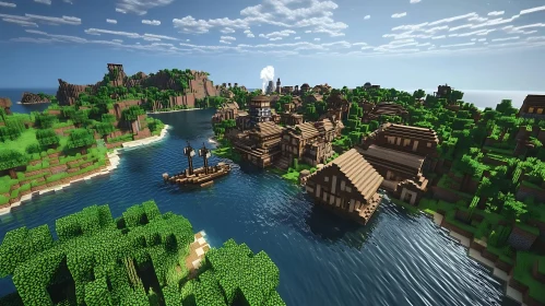 Serene Game Village Amidst Nature