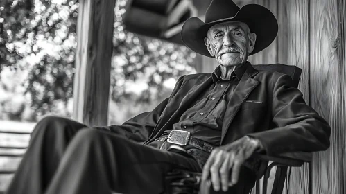 Weathered Cowboy Portrait