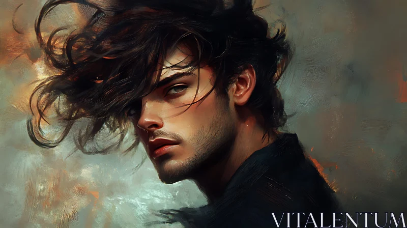 Mystical Gaze: Artistic Portrait of a Man