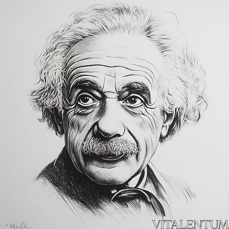 Detailed Portrait Illustration AI Image