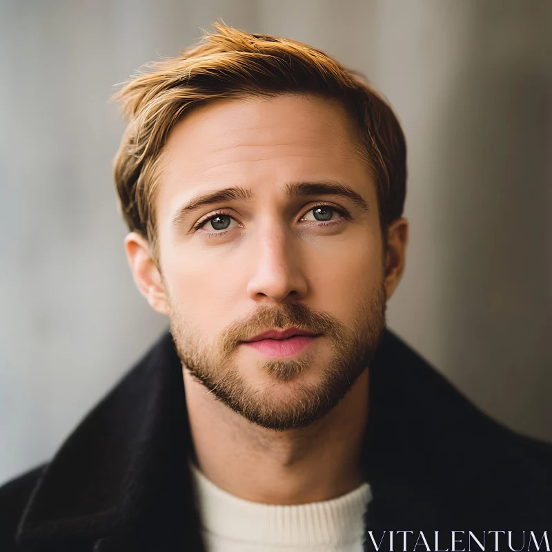 Blonde Man with Intense Gaze