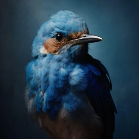 Detailed Bluebird Close-Up Image