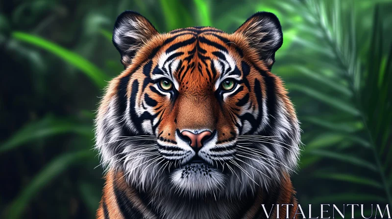 Tiger in Jungle AI Image