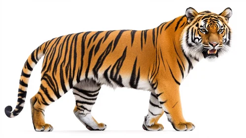 Elegant Tiger with Striking Stripes