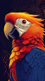 Colorful Parrot Illustration