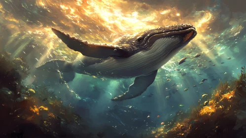 Majestic Underwater Whale