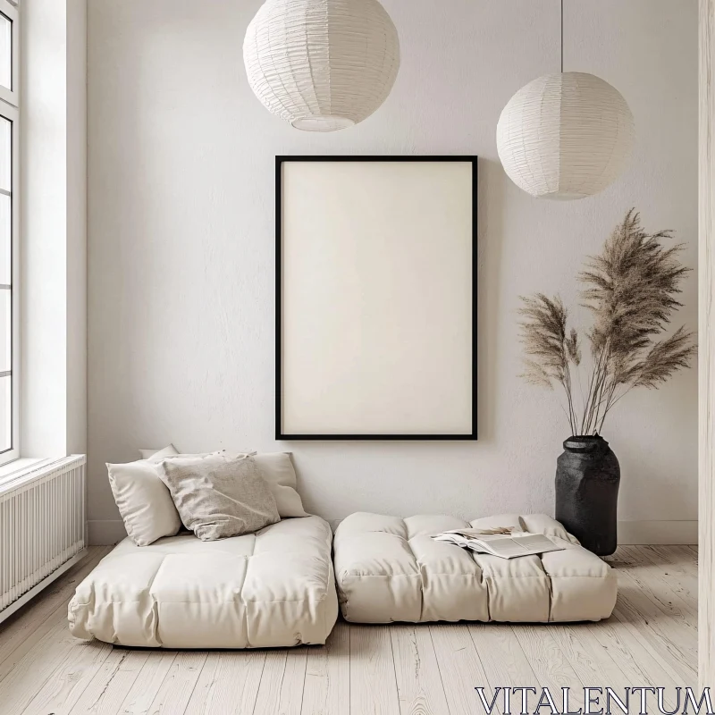 AI ART Elegant Neutral Interior Decor