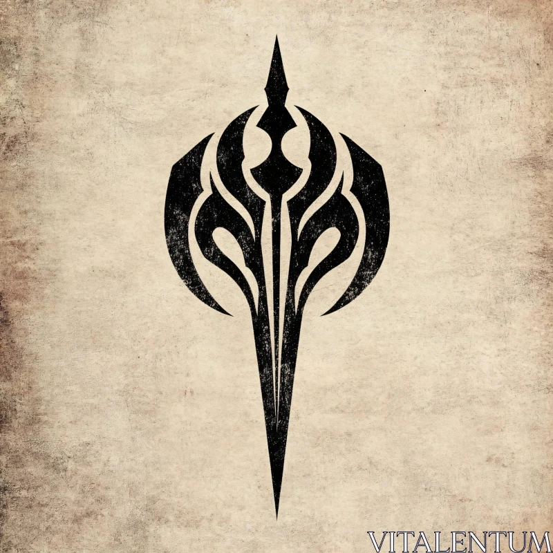 AI ART Mystical Tribal Symbol Artwork