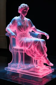 Illuminated Neon Sculpture