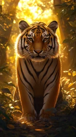 Tiger in Golden Light