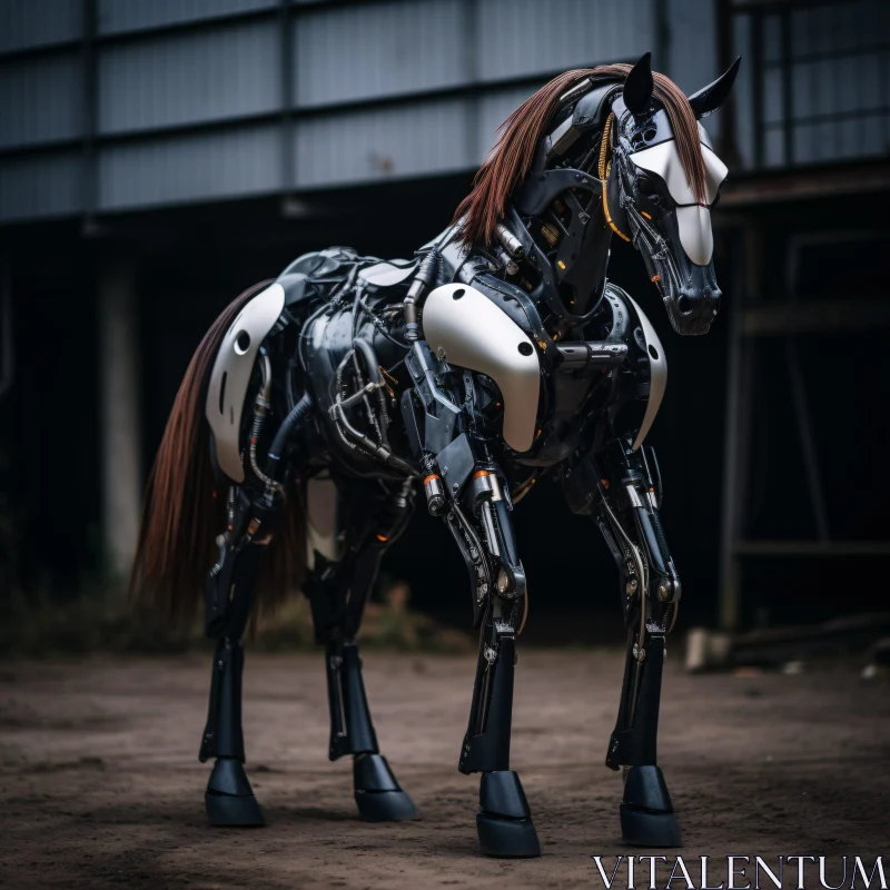 AI ART Mechanical Equine Innovation