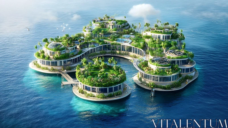 Sustainable Floating Island Paradise