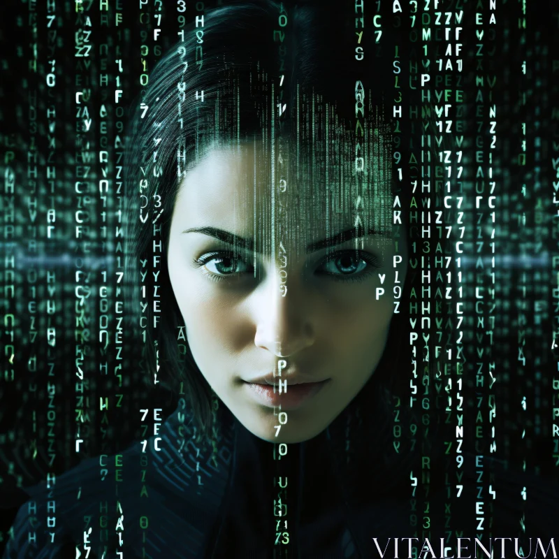 Cybernetic Woman Portrait