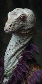 Lizard Creature in Elegant Attire