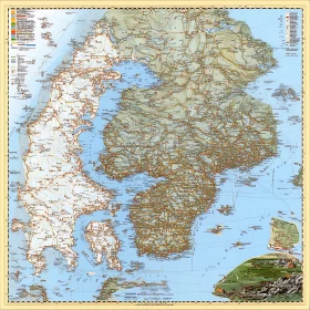 Scandinavia Topographic Map
