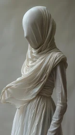 Veiled Elegance in Soft Textures