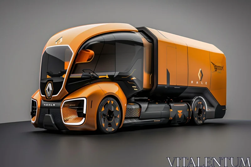 AI ART Advanced Aerodynamic Truck of the Future