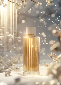 Luxurious Perfume in Frosted Setting