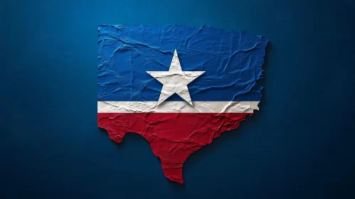 Artistic Representation of Texas Flag