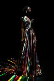 Glamorous Rainbow Evening Dress