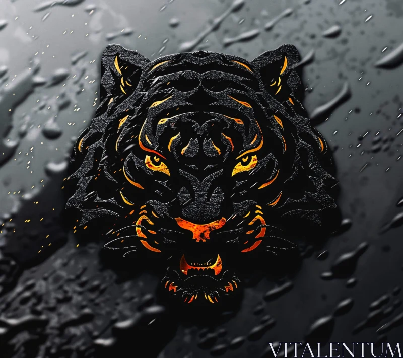 Illuminate Your Space with Tiger Art AI Image