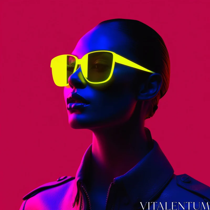 AI ART Bold Neon Style in Fashion Photography