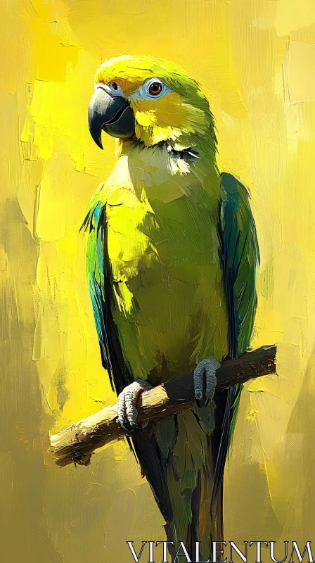 AI ART Vivid Parrot Art