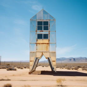 Metallic Monolith in Arid Environment