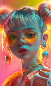 Neon Fashion Portrait