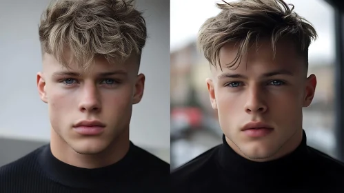 Modern Male Fashion and Hairstyle