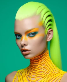 Avant-Garde Neon Fashion Style