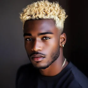 Close-up Portrait of a Stylish Young Man