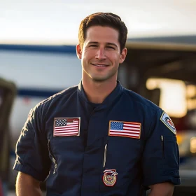 Aviation Professional in Uniform Portrait