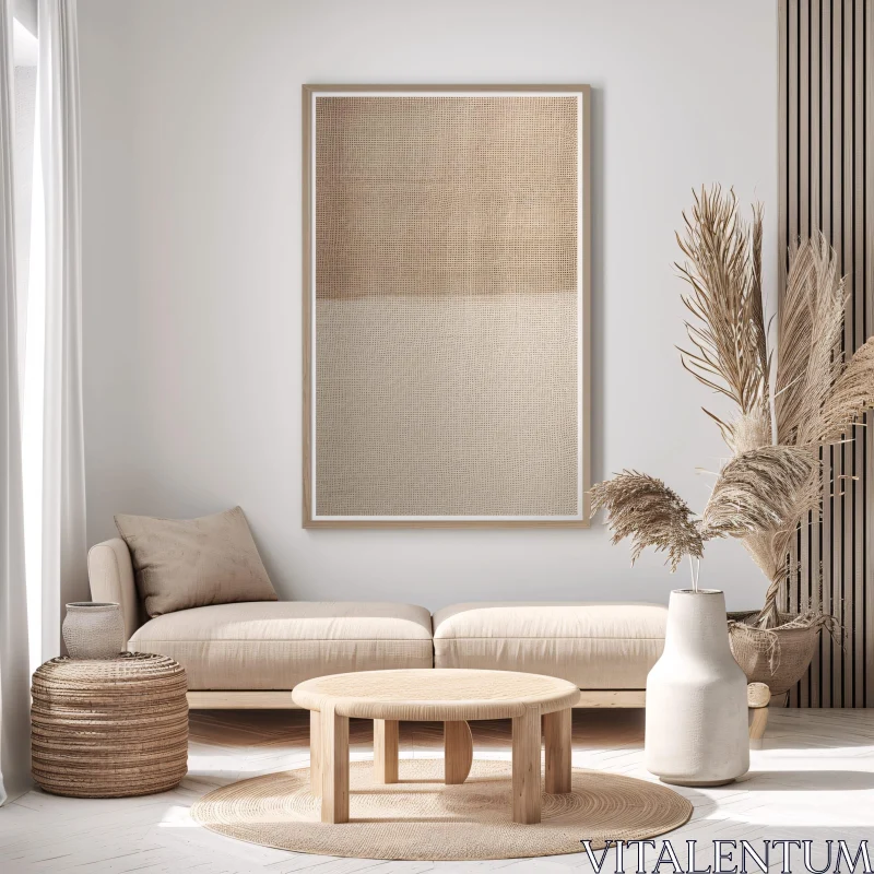 AI ART Calm and Cozy Modern Interior