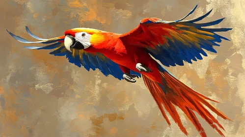 Vivid Parrot Art in Motion