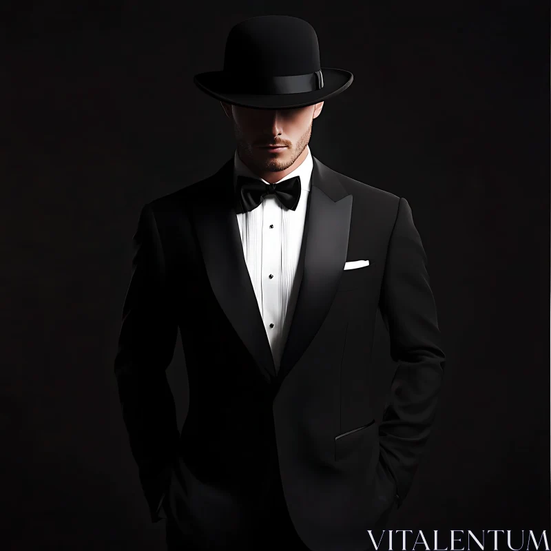 Sophisticated Man in Formal Wear AI Image